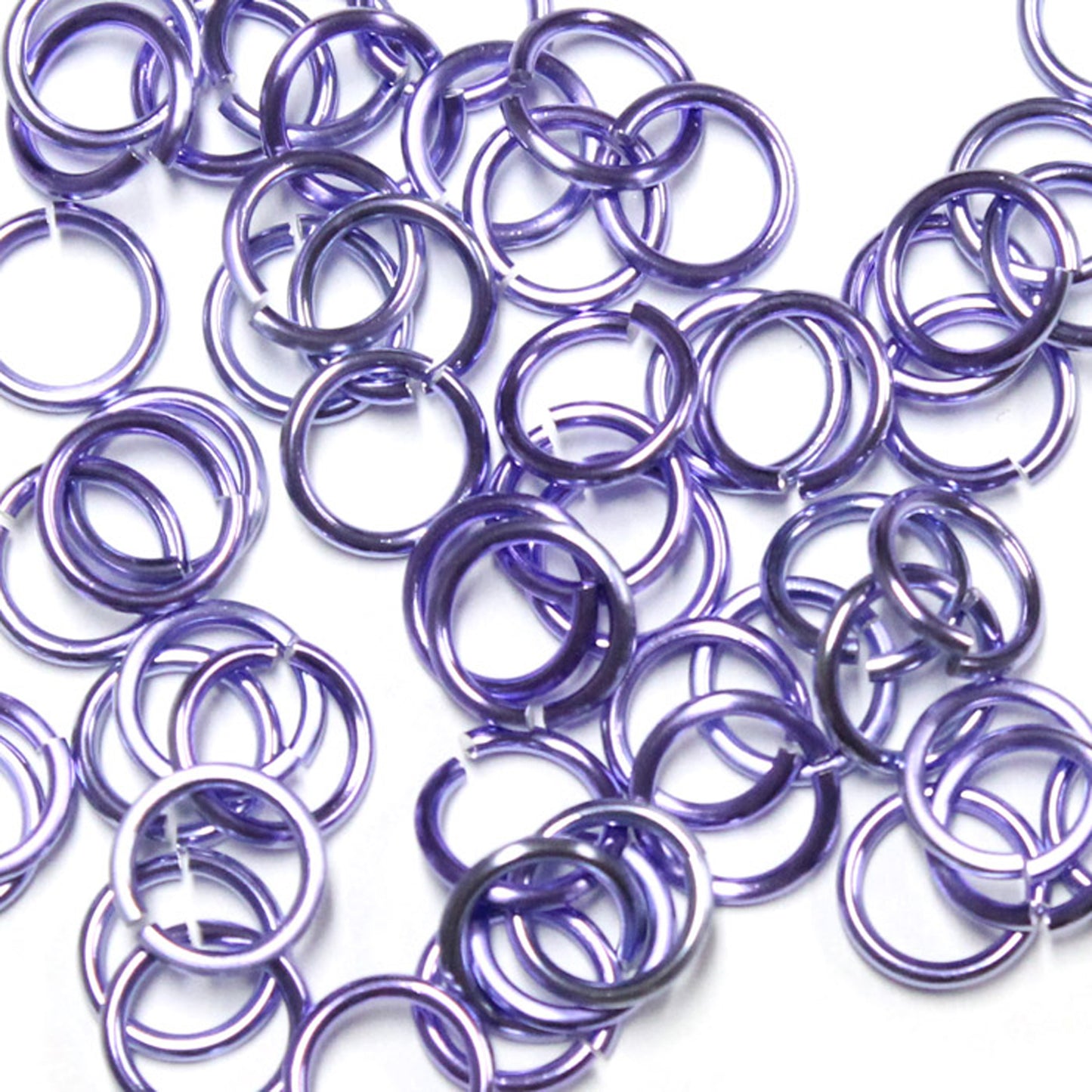 SHINY LAVENDER 7mm 16 GA AWG Jump Rings