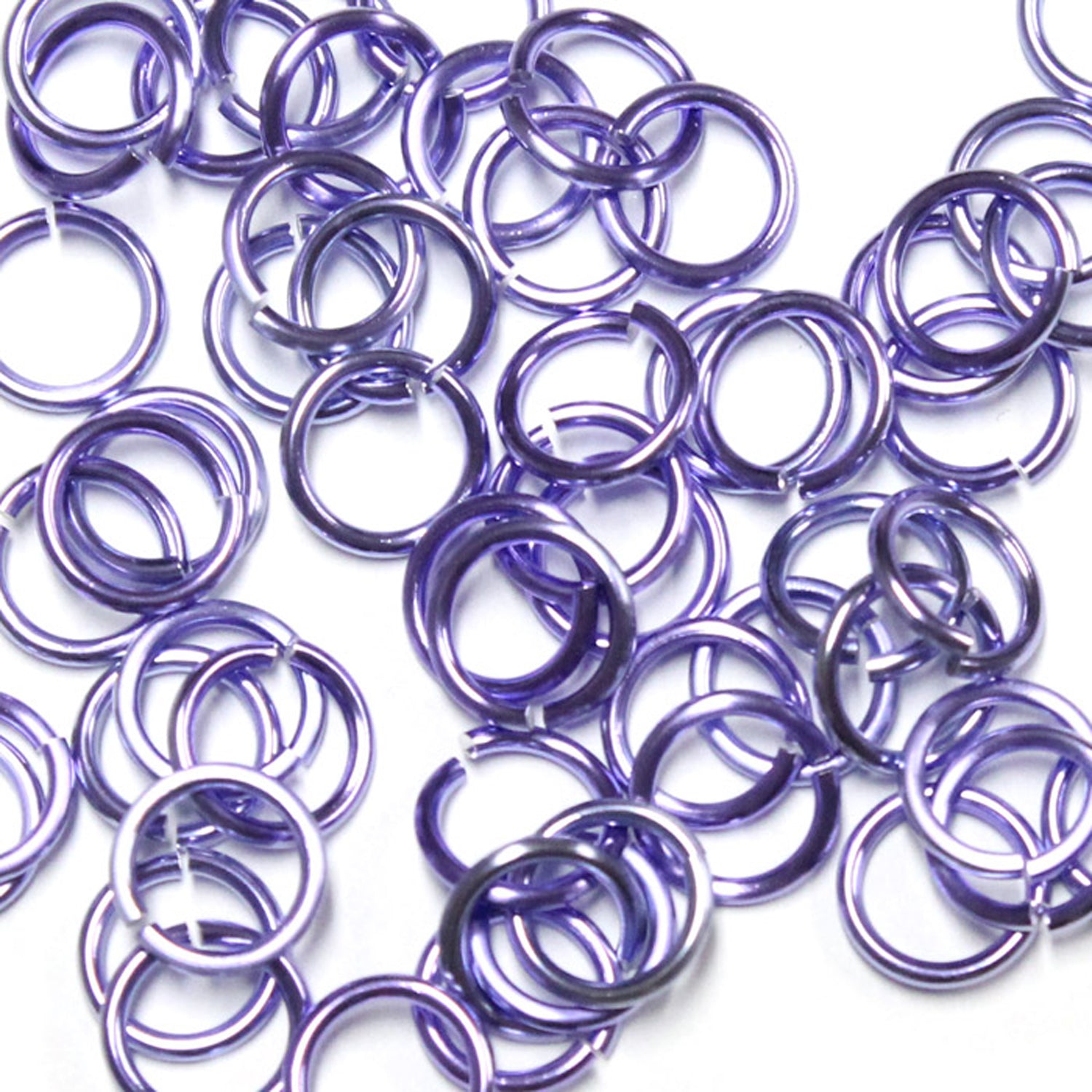 SHINY LAVENDER 7mm 16 GA AWG Jump Rings