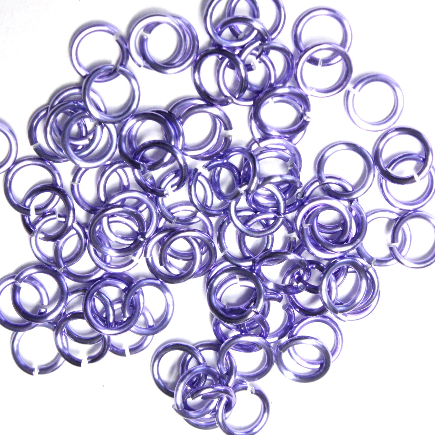 SHINY LAVENDER 4mm 18 GA AWG Jump Rings