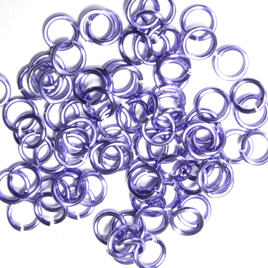SHINY LAVENDER 4mm 18 GA AWG Jump Rings