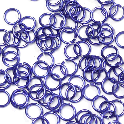 SHINY DARK BLUE PURPLE 5mm 18 GA Jump Rings