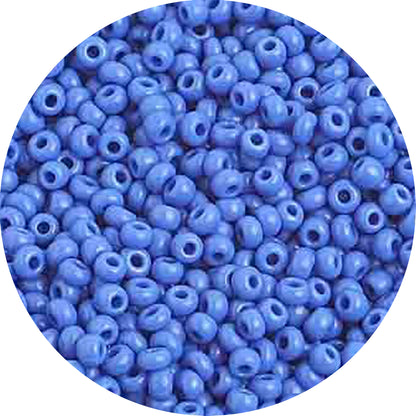 10/0 MEDIUM BLUE Czech Glass Seed Beads