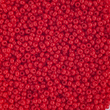 10/0 APPLE MEDIUM RED Seed Beads / 500 grams / Preciosa Czech Glass