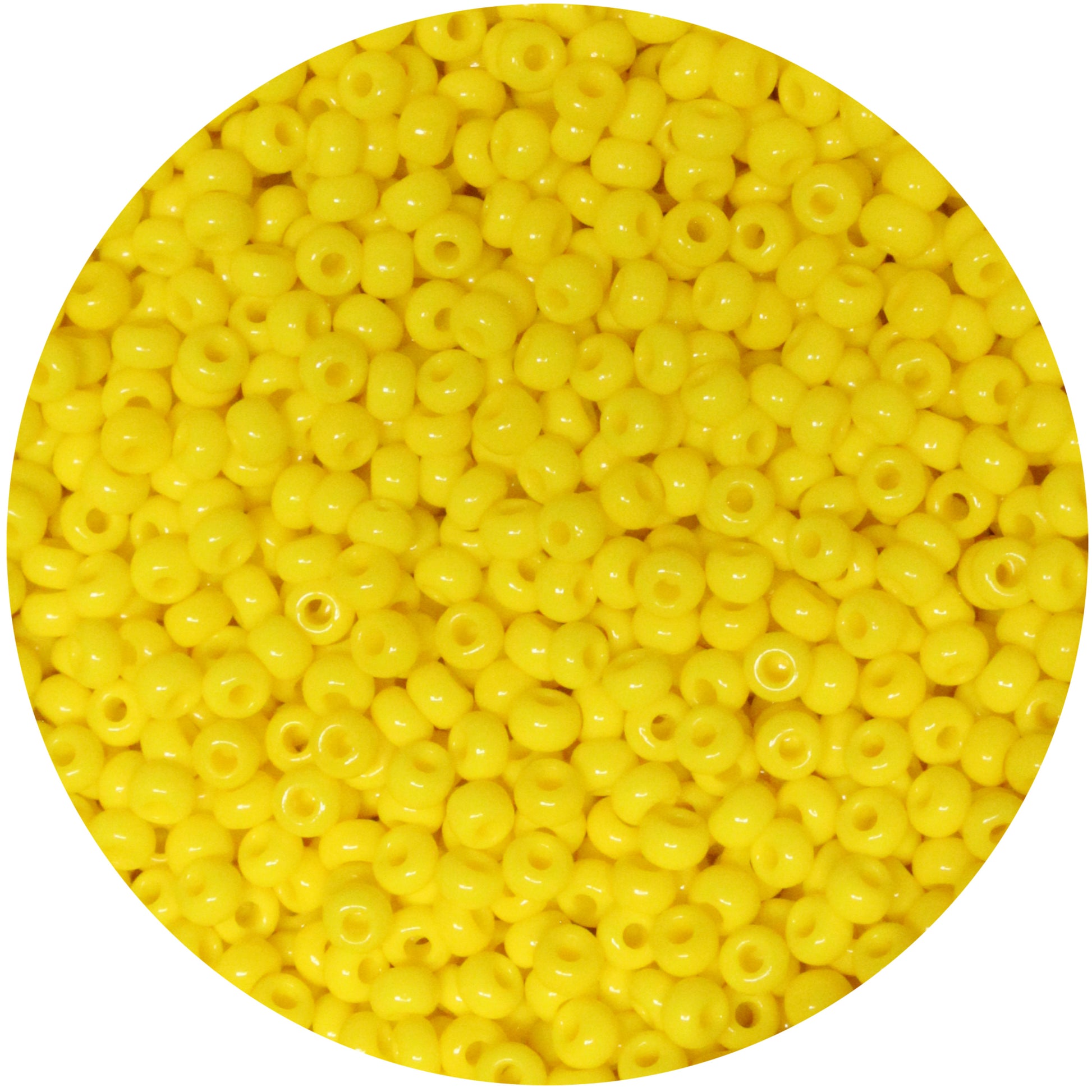 10/0 LEMON YELLOW Seed Beads – Preciosa Czech Glass