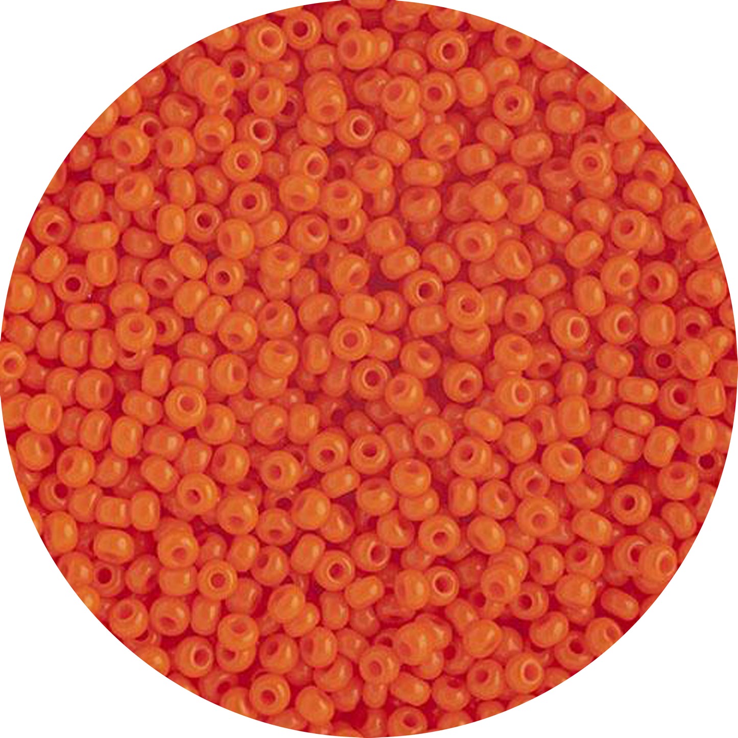10/0 PUMPKIN ORANGE Czech Glass Seed Beads