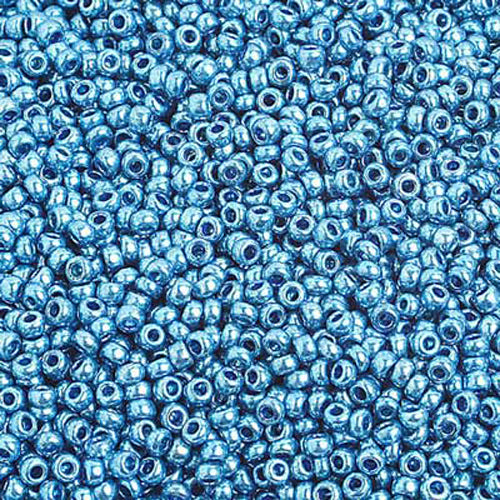 10/0 METALLIC BLUE Seed Beads  / sold in 1 ounce packs /  Preciosa Czech Glass