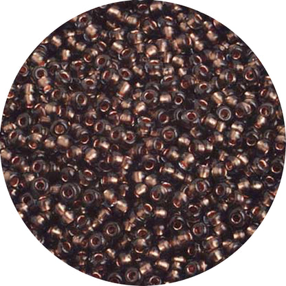 10/0 BLACK DIAMOND COPPER Czech Glass Seed Beads