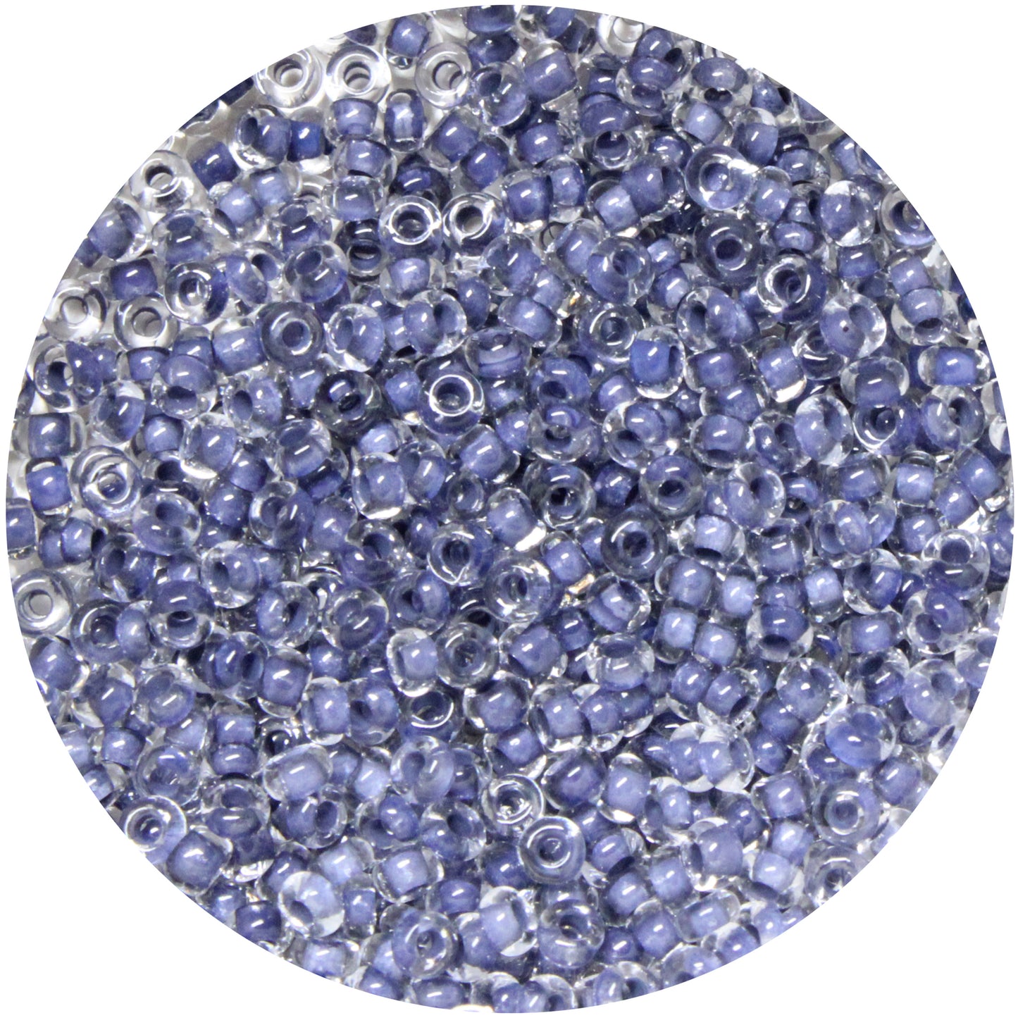 10/0 CLEAR CRYSTAL BLUE Seed Beads  / 500 grams /  Jablonex Preciosa Czech Glass