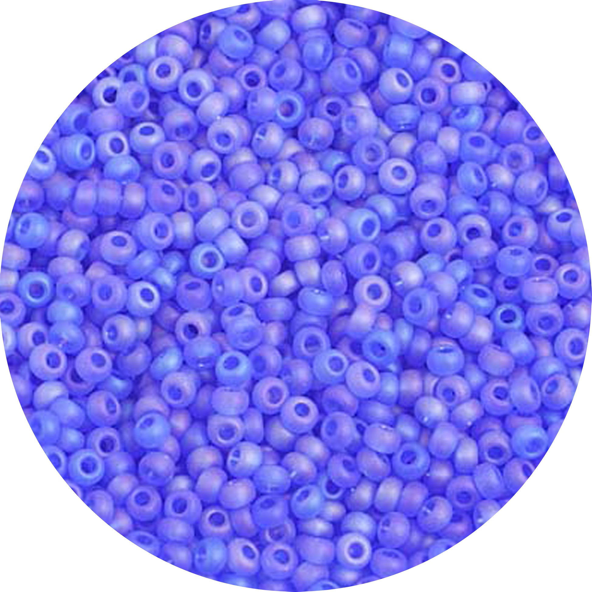 10/0 BLUE PURPLE MATTE AB Czech Glass Seed Beads