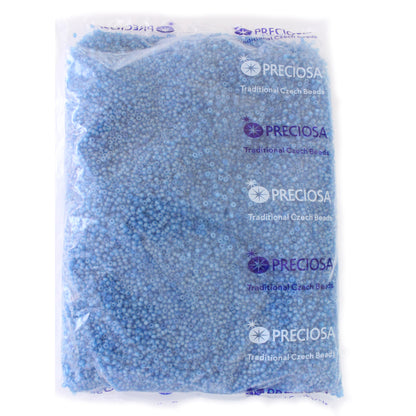 10/0 AQUA MATTE AB Seed Beads / 500 grams / Preciosa Czech Glass