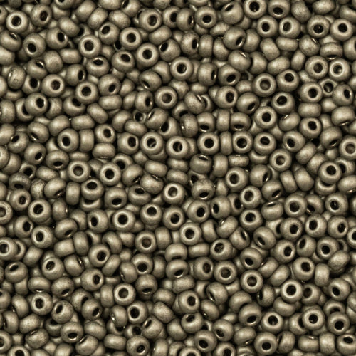 10/0 METALLIC MATTE TERRA GUNMETAL Seed Beads – Preciosa Czech Glass