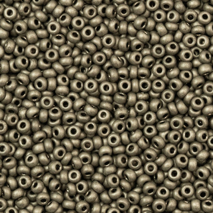 10/0 METALLIC MATTE TERRA GUNMETAL Seed Beads – Preciosa Czech Glass