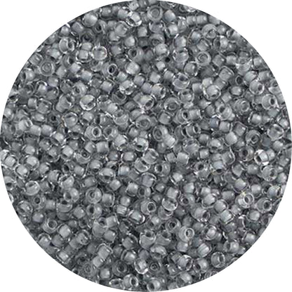 10/0 CLEAR CRYSTAL GREY Czech Glass Seed Beads