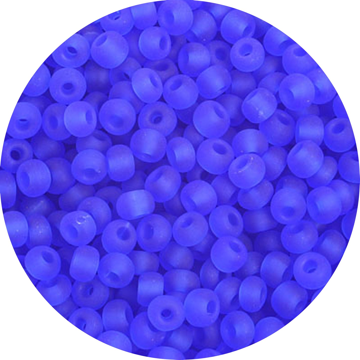 6/0 BLUE MATTE Czech Glass Seed Beads