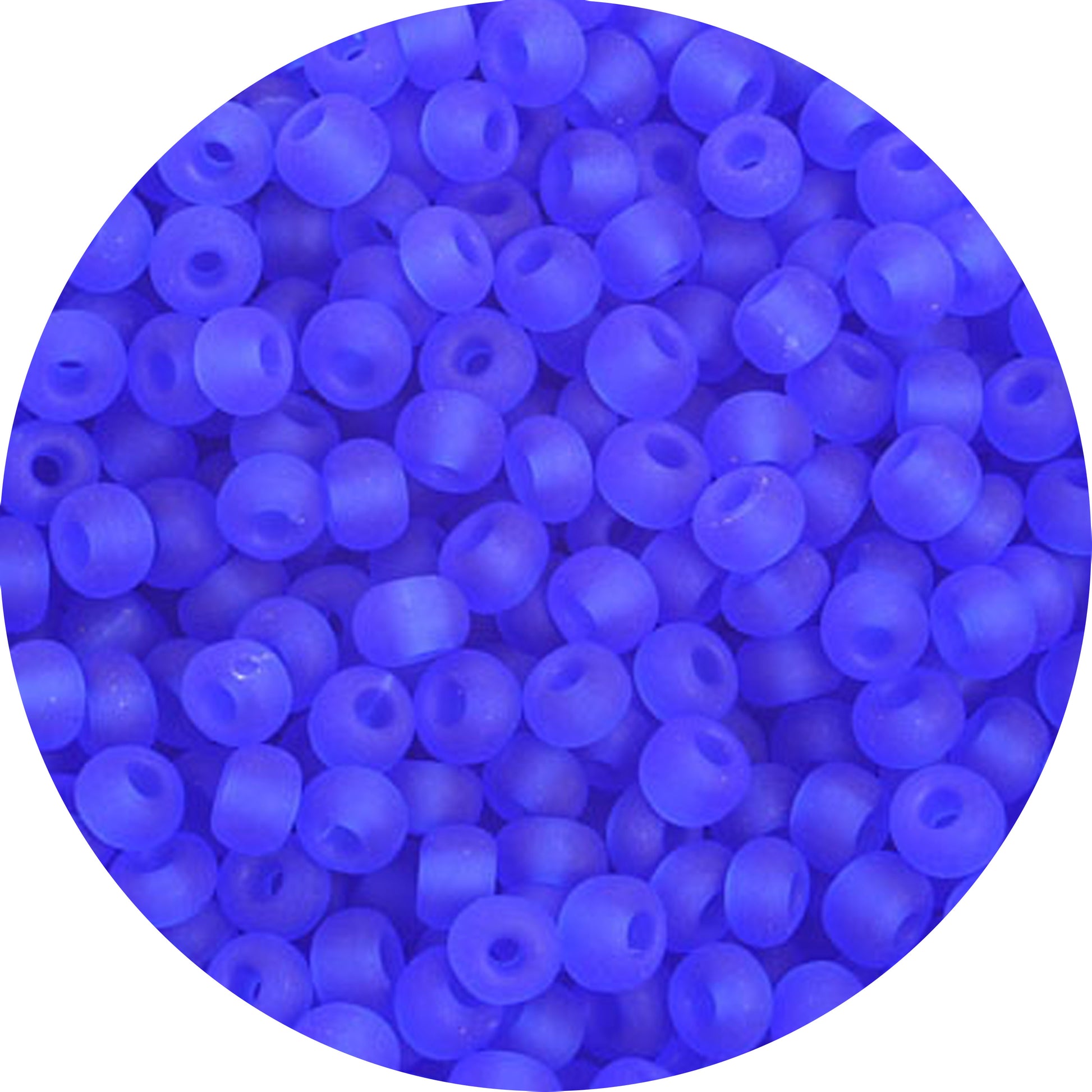 6/0 BLUE MATTE Czech Glass Seed Beads