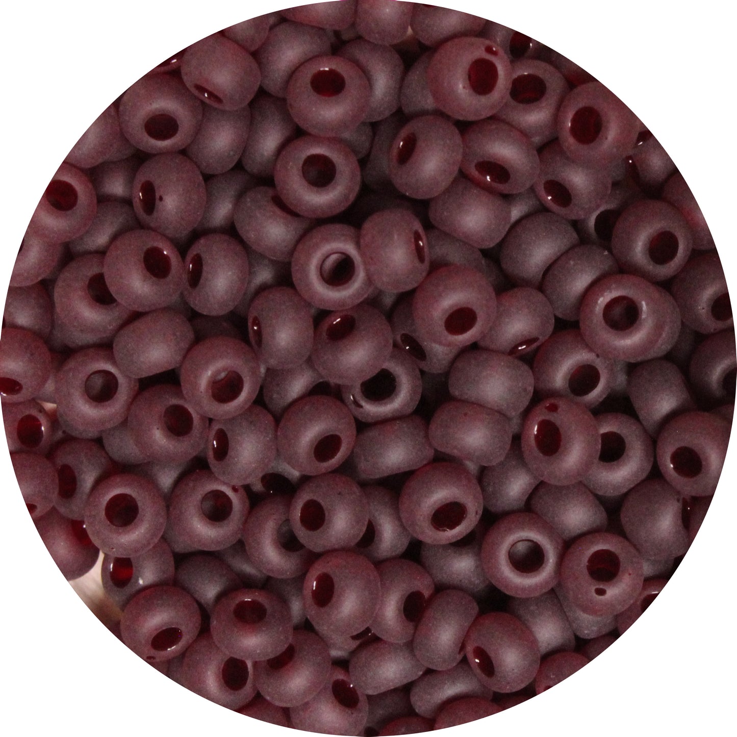6/0 GARNET RED MATTE Czech Glass Seed Beads