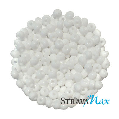 6/0 SNOW WHITE Seed Beads – Preciosa Czech Glass