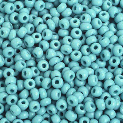 6/0 TURQUOISE Preciosa Seed Beads