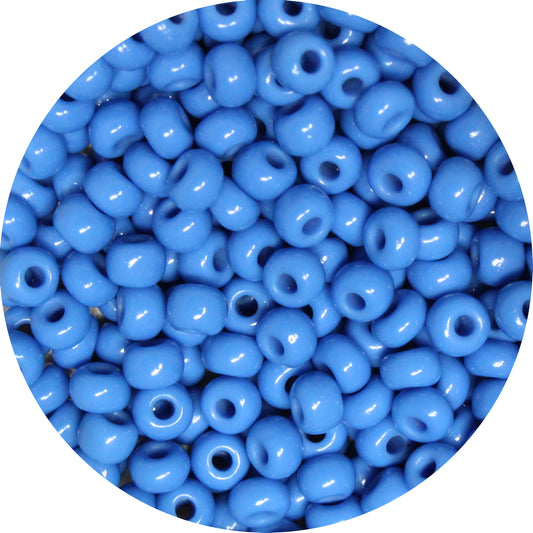 6/0 MEDIUM BLUE Czech Glass Seed Beads