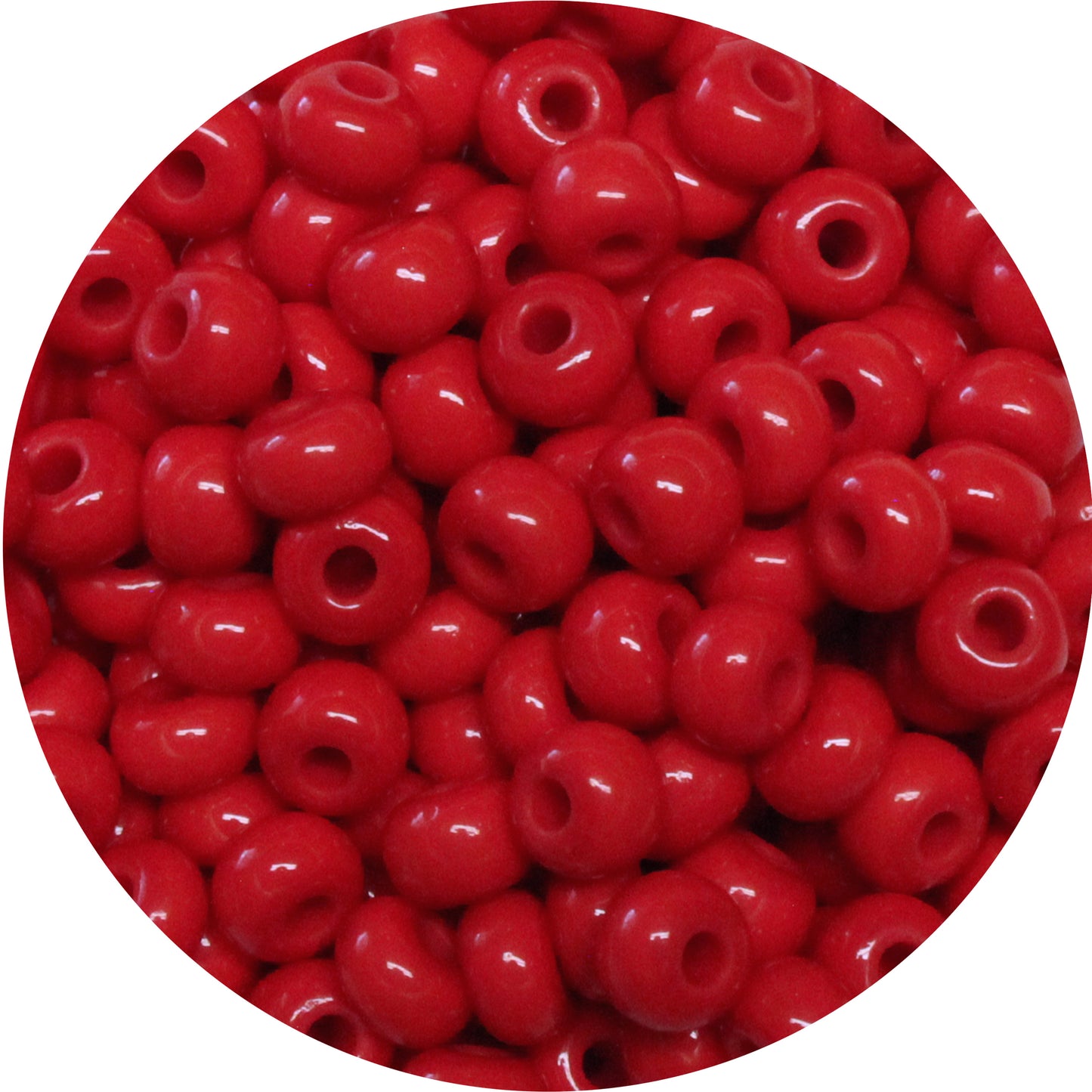 6/0 APPLE RED Seed Beads / 500 Grams / Preciosa Czech Glass