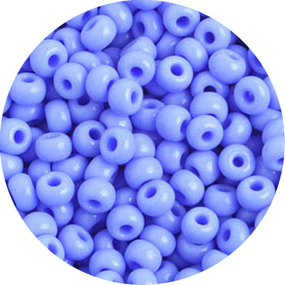 6/0 PALE BLUE Czech Glass Seed Beads