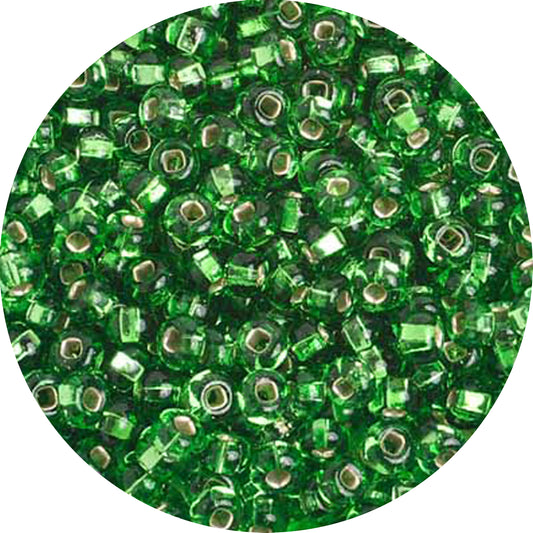 6/0 LIME GREEN S/L Czech Glass Seed Beads