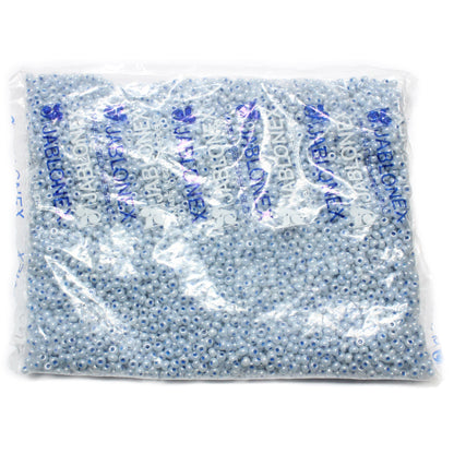 6/0 PEARLIZED PALE BLUE Seed Beads / 500 Grams / Jablonex Preciosa Czech Glass