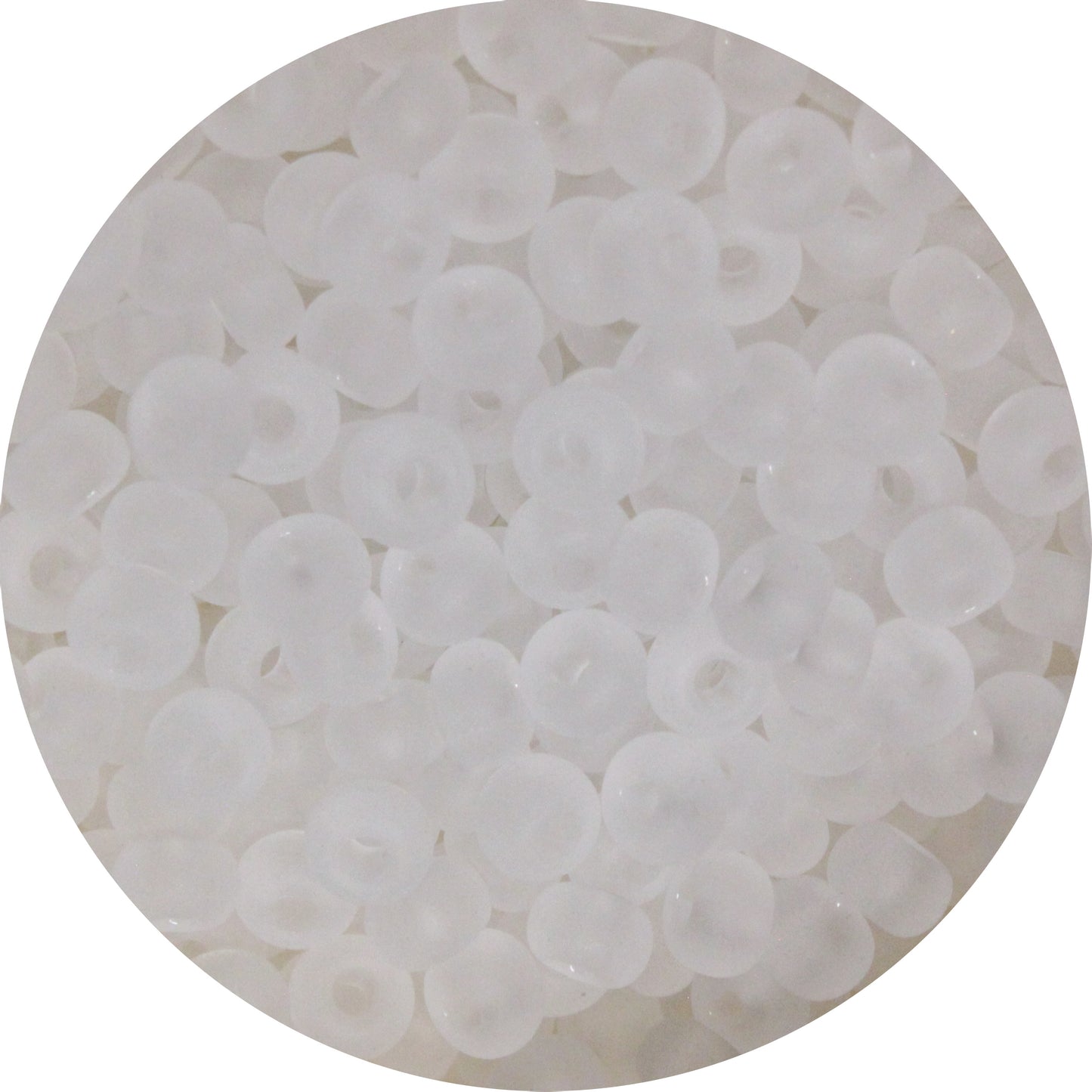 6/0 CRYSTAL MATTE Czech Glass Seed Beads