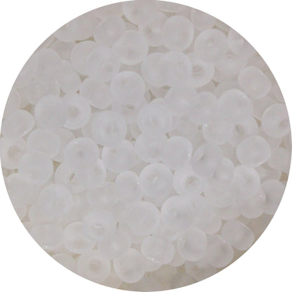 6/0 CRYSTAL MATTE Czech Glass Seed Beads