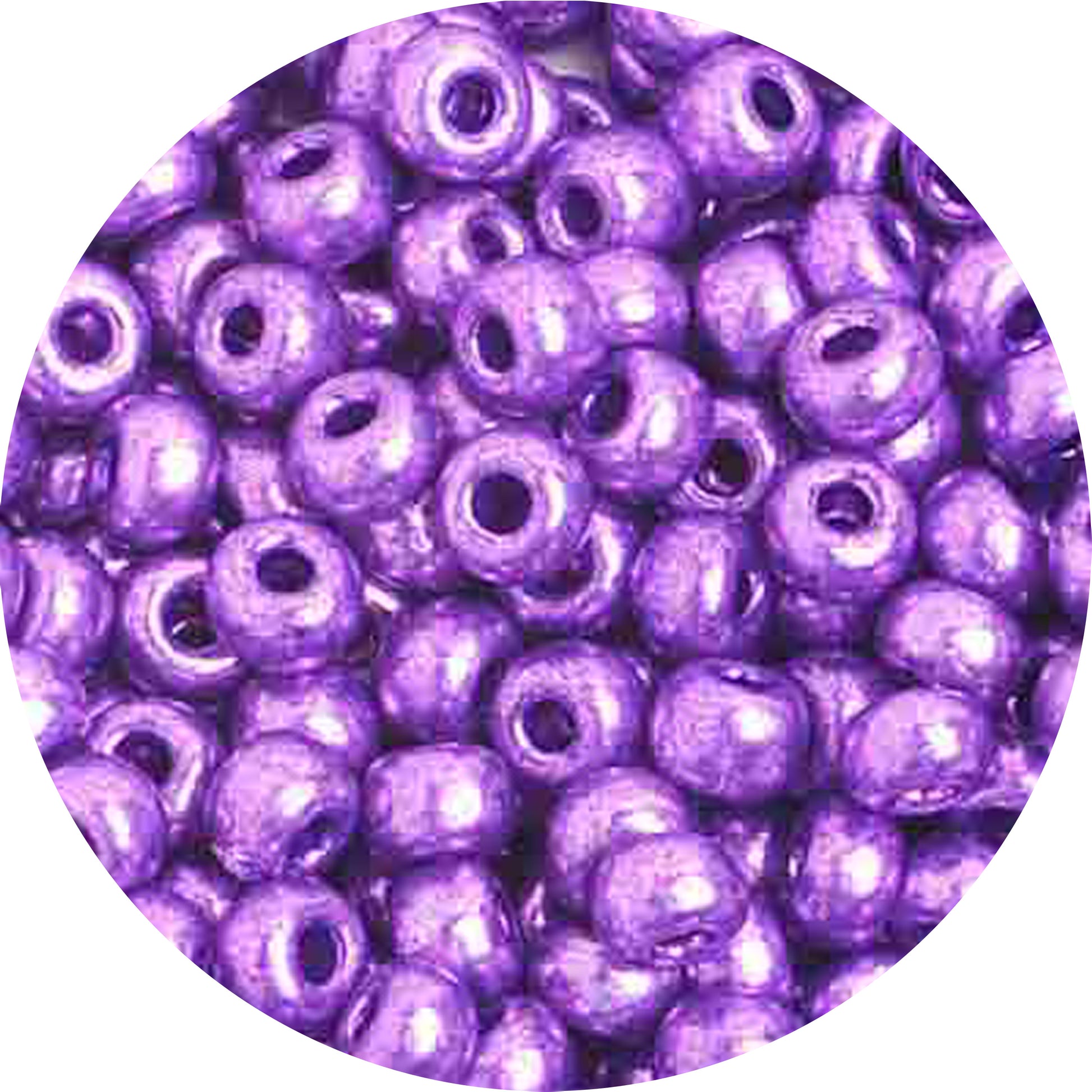 6/0 METALLIC PURPLE Czech Glass Seed Beads