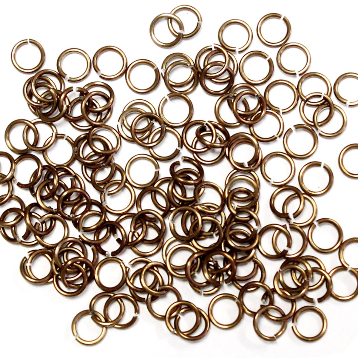 SHINY BRONZE 3.4mm 20 GA Jump Rings / 5 Gram Pack / sawcut round open anodized aluminum (Copy)
