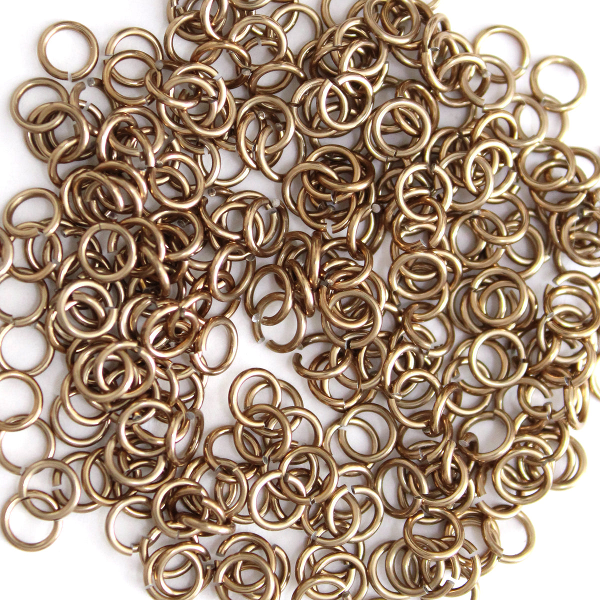 SHINY CHAMPAGNE 3.4mm 20 GA Jump Rings