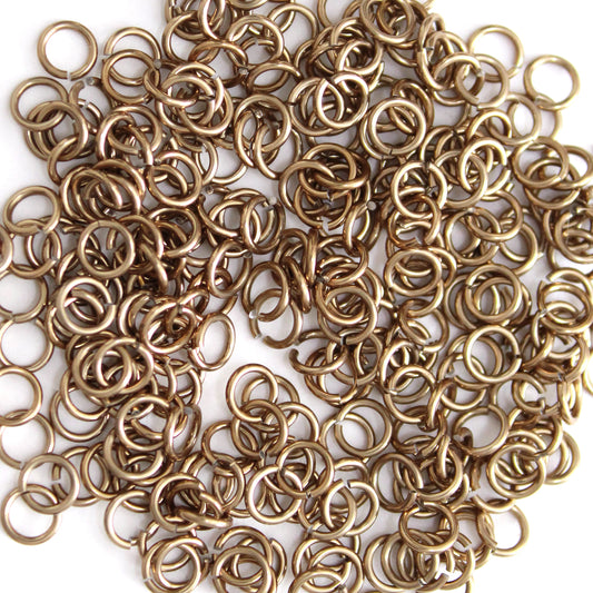 SHINY CHAMPAGNE 3.4mm 20 GA Jump Rings