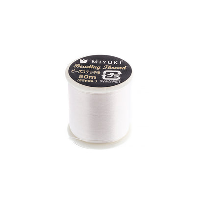 WHITE Miyuki Nylon Beading Thread