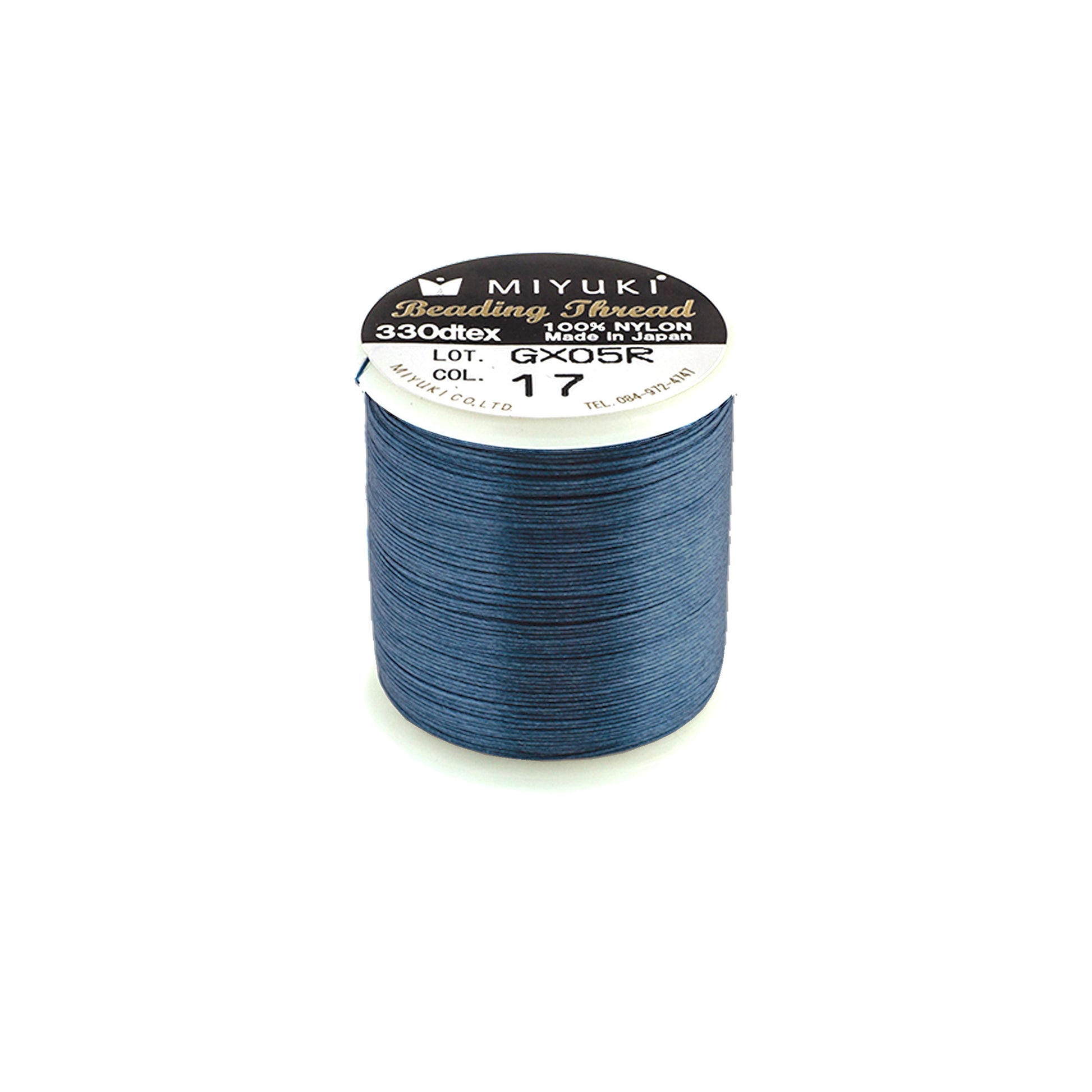 STEEL BLUE Miyuki Nylon Beading Thread