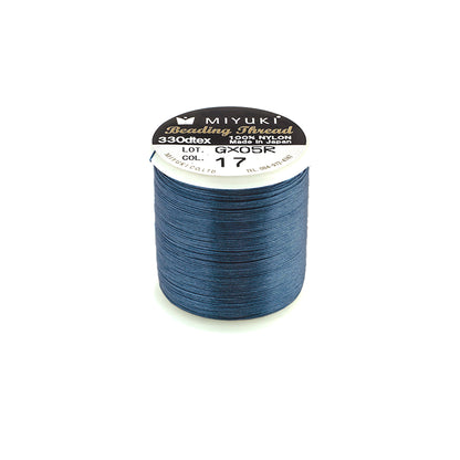 STEEL BLUE Miyuki Nylon Beading Thread / 50m - 55 Yard Roll / for bead weaving projects