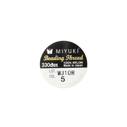 GOLD Miyuki Nylon Beading Thread – 50 m (55 yards) – Premium Pre-Waxed Bead Weaving Thread