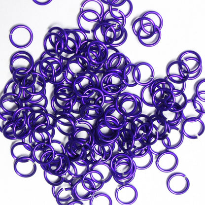 SHINY PURPLE 4mm 20 GA Jump Rings