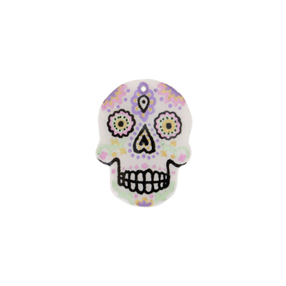 36mm Day of the Dead Skull Polymer Clay Charm