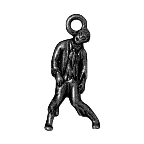 TierraCast Zombie Charm / pewter with a black finish