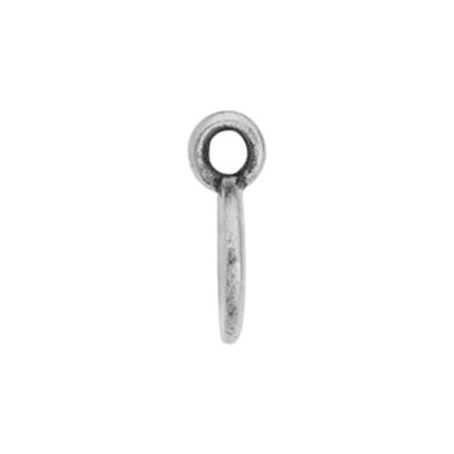 Yin Yang Charm Antique Silver - Side View
