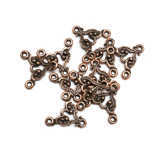 TierraCast Empire Link / 10 Pack / pewter with antique copper finish