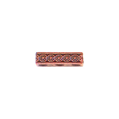 TierraCast Deco Rose 3-Hole Link Antique Copper