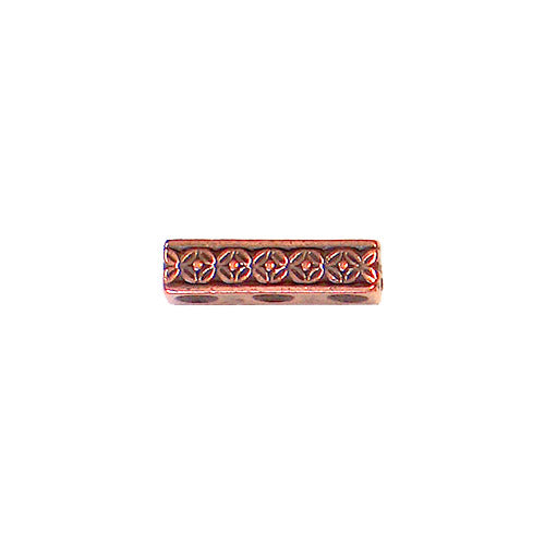 TierraCast Deco Rose 3-Hole Link Antique Copper