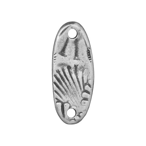 TierraCast Amor Bar Connector Link / pewter with antique finish / reverse view