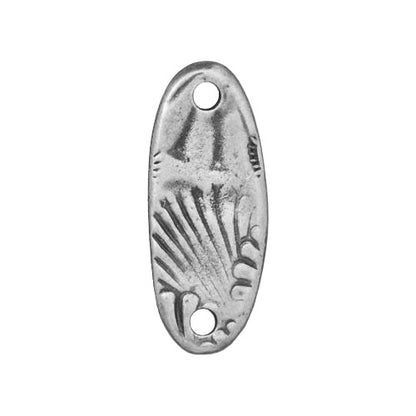 TierraCast Amor Bar Connector Link / pewter with antique finish / reverse view