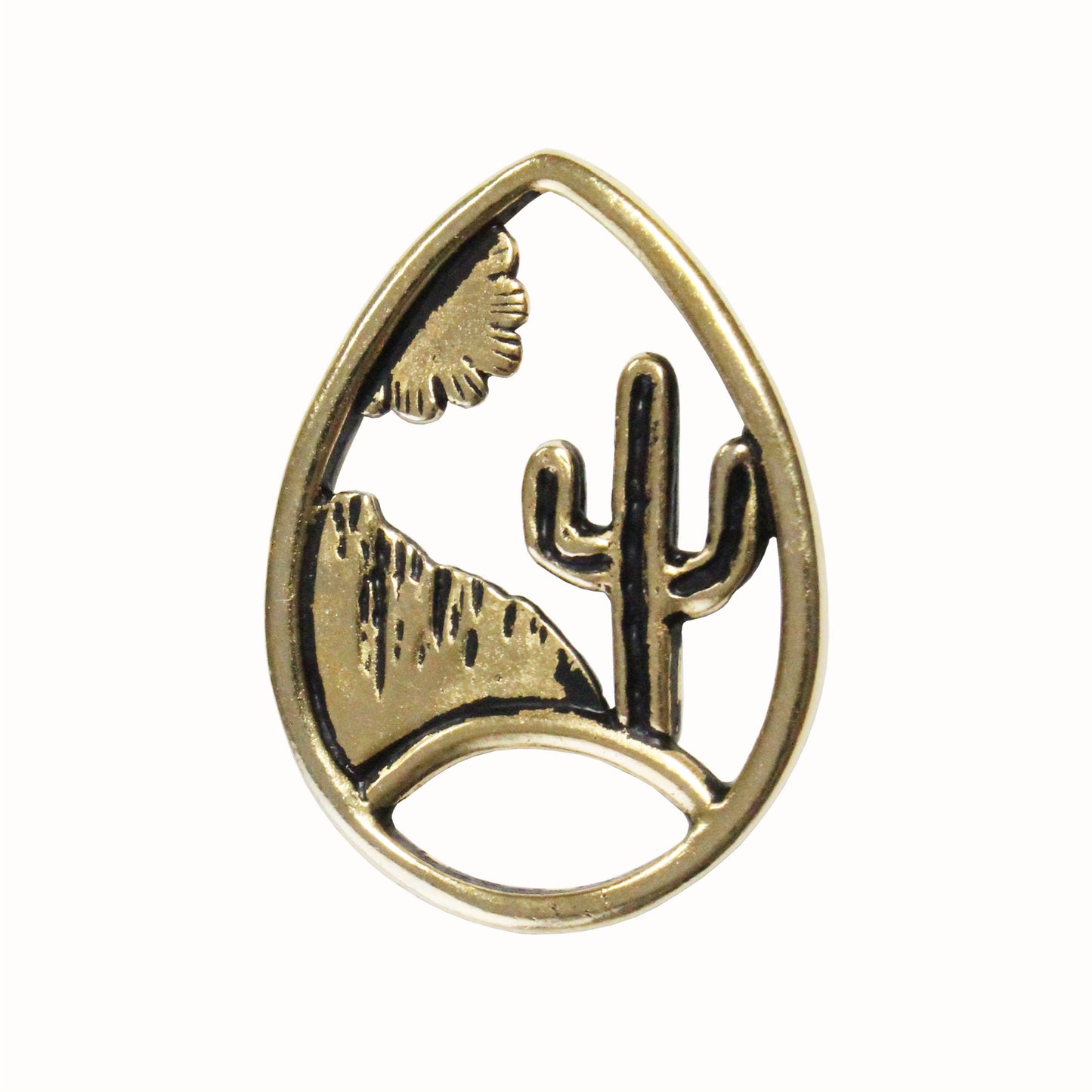 TierraCast Desert Landscape Link / plated pewter with an antique silver finish / 94-3239-26