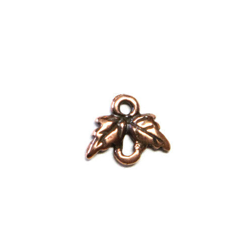 TierraCast Leaf Link / pewter with antique copper finish