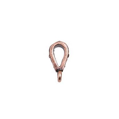 TierraCast Legend Bail / pewter with antique copper finish / side view