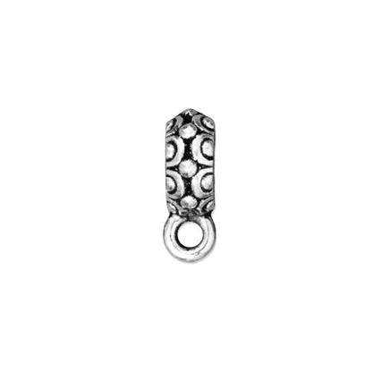 TierraCast Oasis Bail / 10 Pack / pewter with antique silver finish